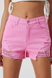 Distressed Denim Shorts Bazaarbey