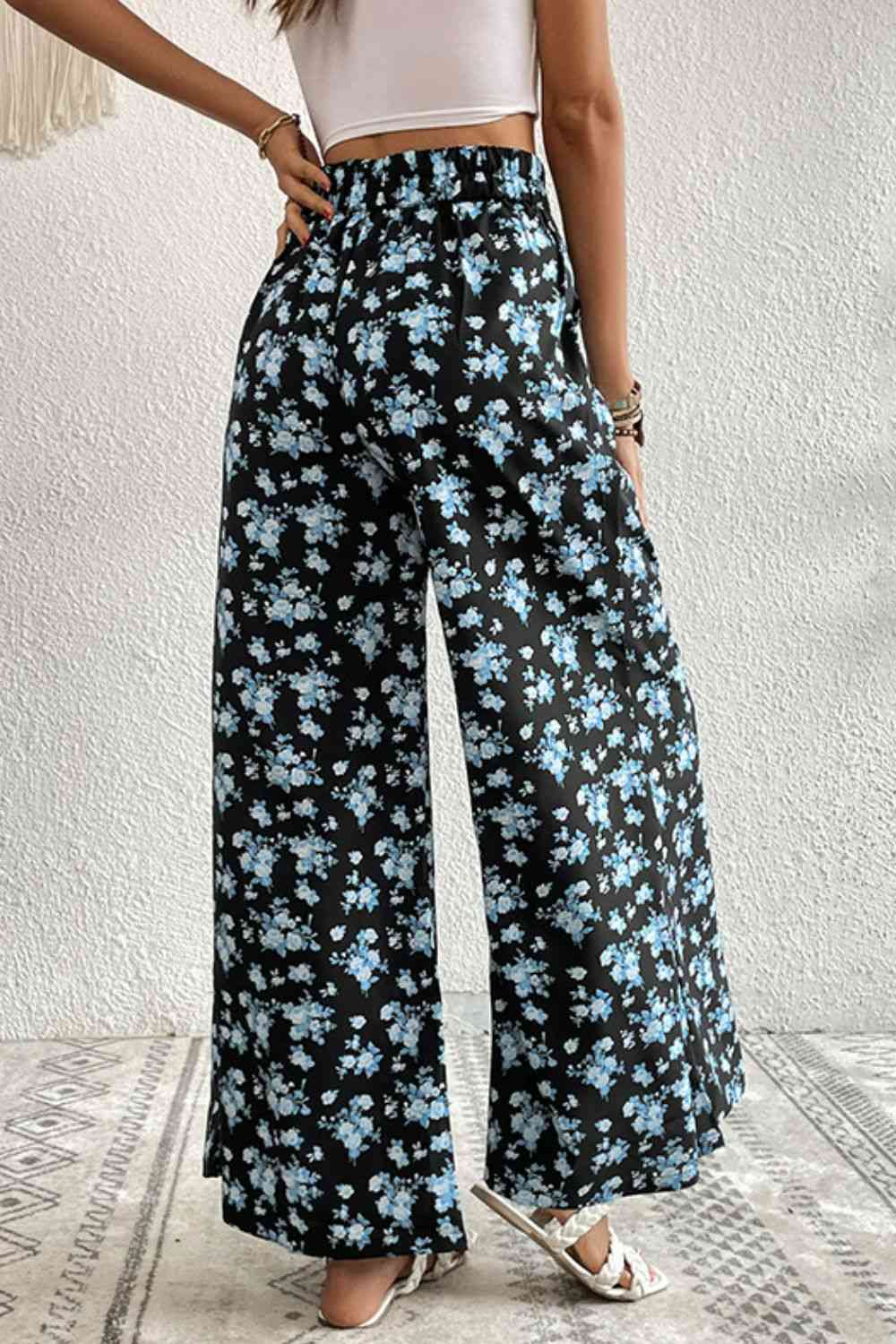 Floral Pocket Culottes Bazaarbey