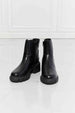 MMShoes What It Takes Lug Sole Chelsea Boots in Black Trendsi