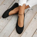 Round Toe Knit Ballet Flats Trendsi