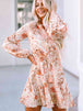 Printed Button-Up Long Sleeve Dress -BazaarBey - www.shopbazaarbey.com