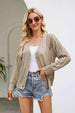  Button Front V-Neck Cardigan Trendsi