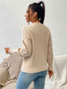 Round Neck Long Sleeve Sweater Bazaarbey