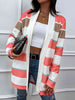 Striped   Cardigan Trendsi