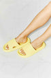 MMShoes Arms Around Me Open Toe Slide in Yellow Trendsi