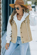 Two-Tone Spliced Denim Sherpa Hooded Jacket Bazaarbey