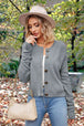 Button Up Round Neck Drop Shoulder Cardigan Trendsi