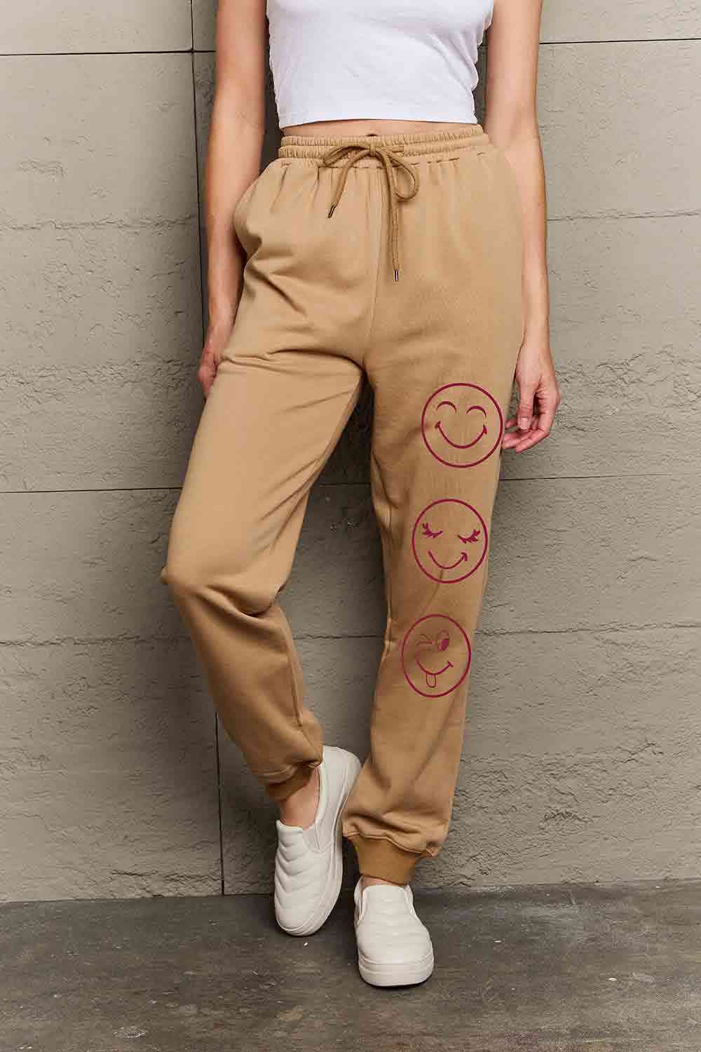   Emoji Graphic Sweatpants Bazaarbey