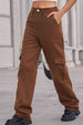  Long Straight Leg Jeans with Pockets Trendsi