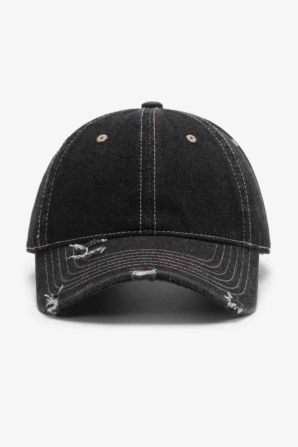 Distressed Adjustable Baseball Cap Trendsi