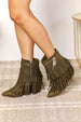  Women's Tassel Wedge Heel Ankle Booties Trendsi