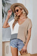 BazaarBey  V-Neck Knit Top 