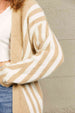 Woven Right Two-Tone  Fuzzy  Cardigan Trendsi