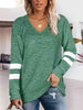 V-Neck Raglan Sleeve T-Shirt Trendsi