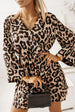 Leopard Flare Sleeve Cutout Dress -BazaarBey - www.shopbazaarbey.com