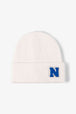 Letter N Patch Cuffed Knit Beanie Trendsi