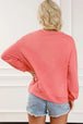  Round Neck Sweatshirt with Pocket Trendsi