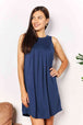  Round Neck Sleeveless Mini Dress -BazaarBey - www.shopbazaarbey.com