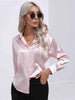 Collared Neck Buttoned Long Sleeve Shirt Bazaarbey