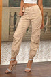 High Waist Cargo Pants Bazaarbey