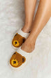 dy Teddy Bear Print Plush Slide Slippers Trendsi