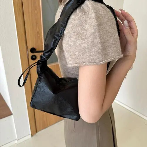 PU Leather Drawstring Shoulder Bag Trendsi