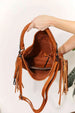  PU Leather Fringe Detail Shoulder Bag Bazaarbey