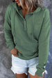 Dropped Shoulder Long Sleeve Hoodie with Pocket Trendsi