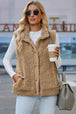 Snap Down Vest with Pockets Trendsi