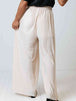 Drawstring Pleated Wide Leg Pants Bazaarbey