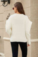  Puff Sleeve V-Neck Fuzzy Cardigan Trendsi