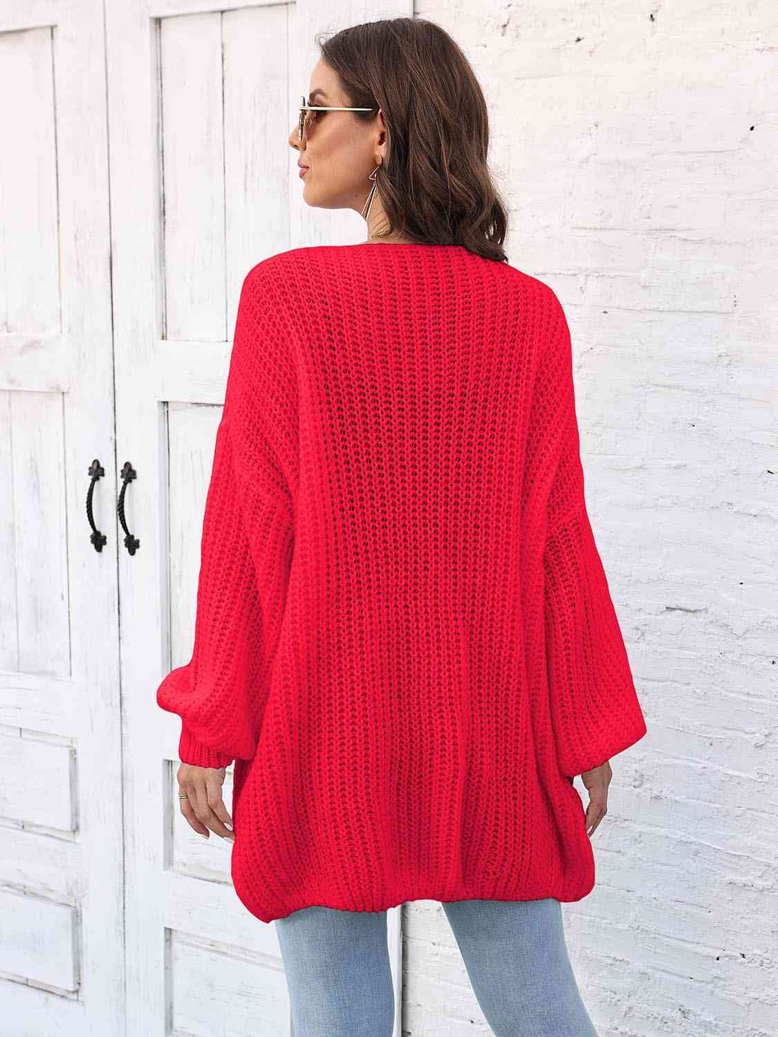  Dropped Shoulder  Cardigan Trendsi