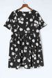 Floral V-Neck Pocket A-Line Dress -BazaarBey - www.shopbazaarbey.com