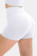 Slim Fit Wide Waistband Sports Shorts Trendsi