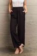 Tie Waist Long Pants Bazaarbey