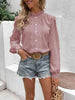   Lace Trim Long Sleeve Shirt Bazaarbey