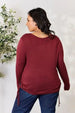  Full Size Drawstring Round Neck Long Sleeve Top Trendsi