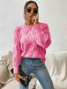 Round Neck Long Sleeve Sweater Bazaarbey