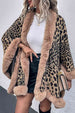 Leopard Open Front Poncho Bazaarbey