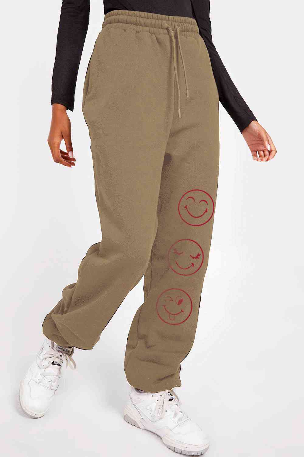   Emoji Graphic Sweatpants Bazaarbey