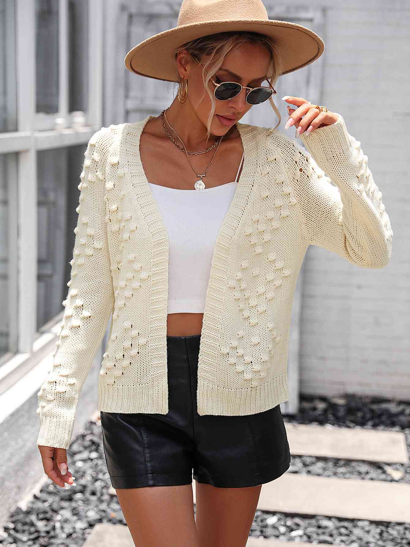  Long Sleeve Cardigan Trendsi