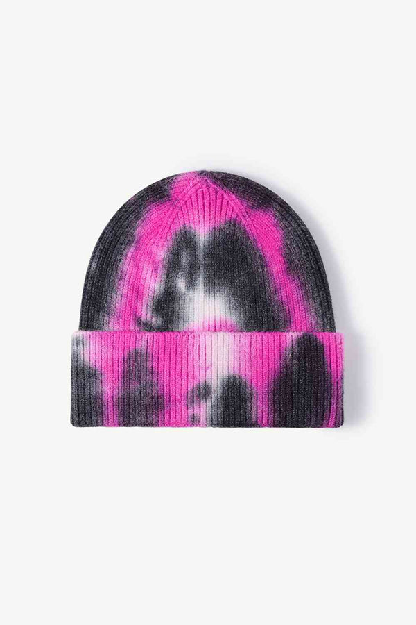 Tie-Dye Cuffed Knit Beanie Trendsi