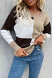  Ribbed Trim Round Neck Knit Pullover Trendsi