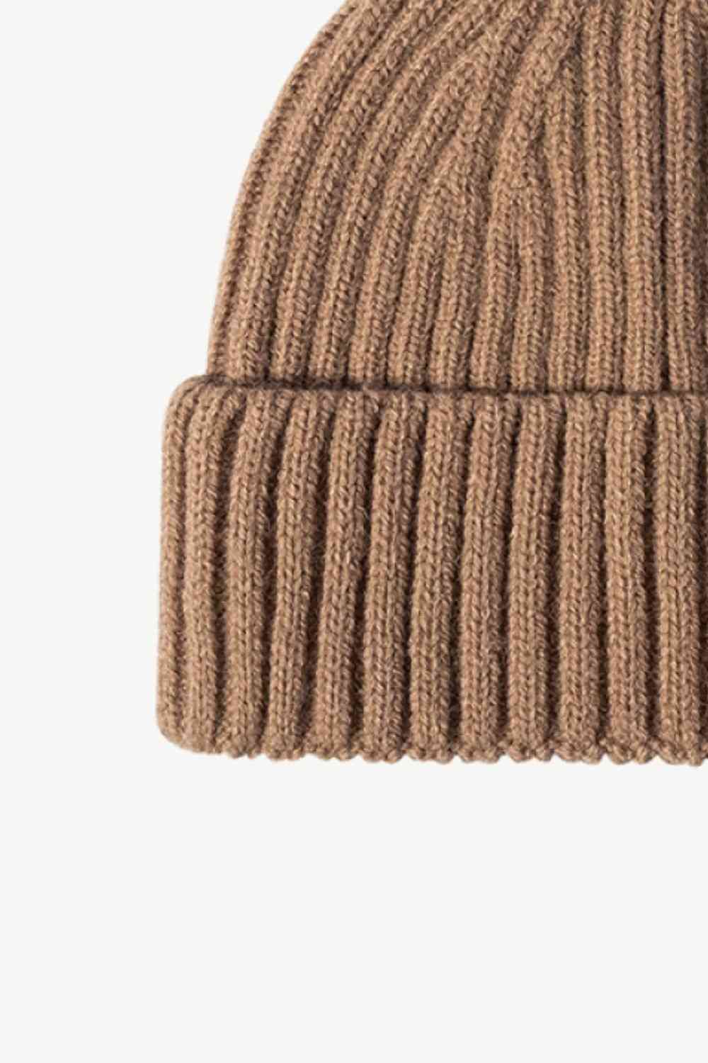 Rib-Knit Cuff Beanie Trendsi