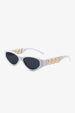 Chain Detail Temple Cat Eye Sunglasses Trendsi