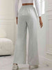 V-Waist Wide Leg Pants Bazaarbey