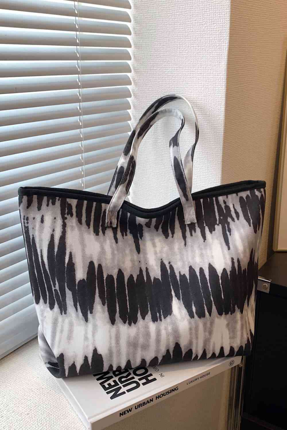 Printed PU Leather Tote Bag Bazaarbey