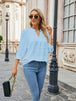  Notched Neck Blouse Bazaarbey