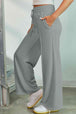 Drawstring Wide Leg Pants with Pockets Bazaarbey