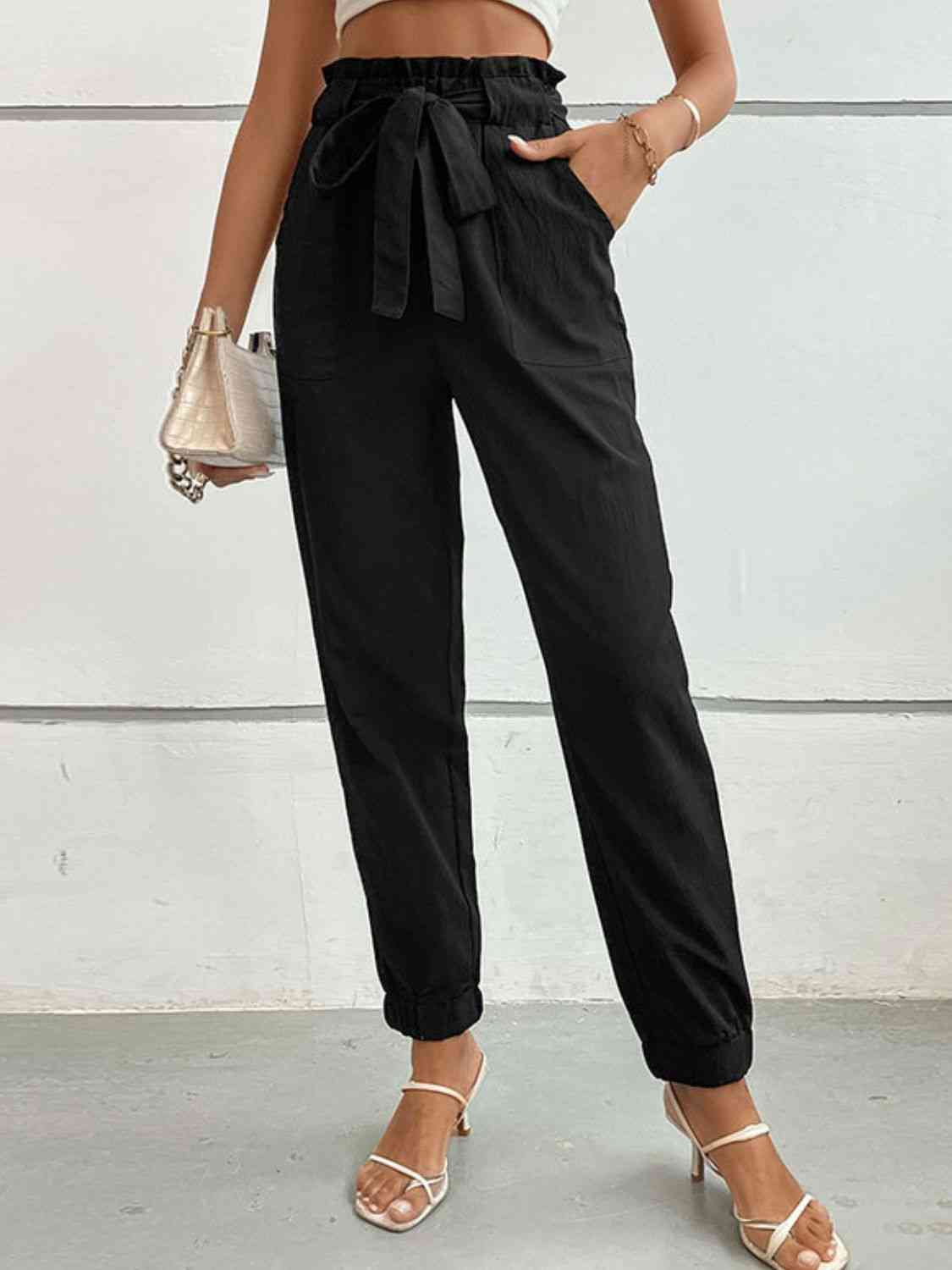 Tie Front Long Pants Bazaarbey